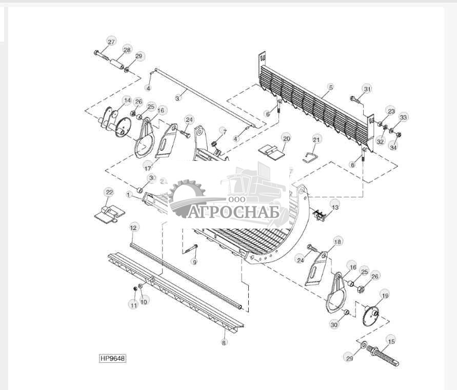 CONCAVE ASSEMBLY AND BEATER GRATE (NARROW) 